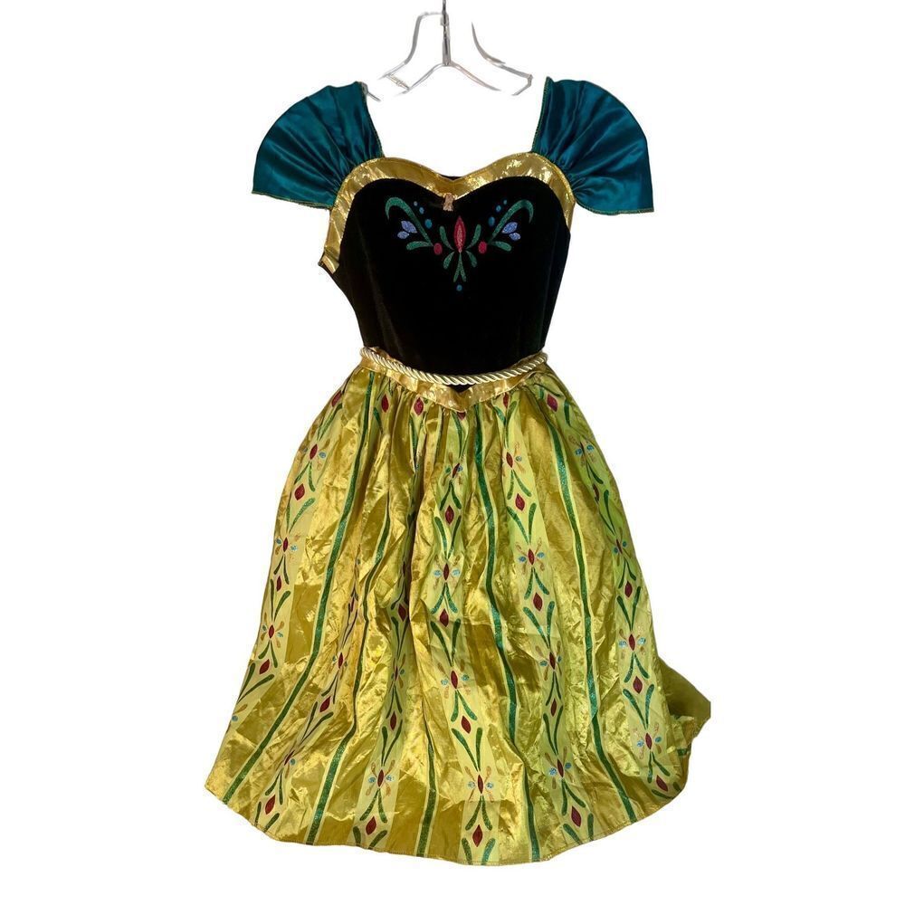 Disney Frozen Anna Coronation Day Fancy Dress Child Costume Size Medium 7-8